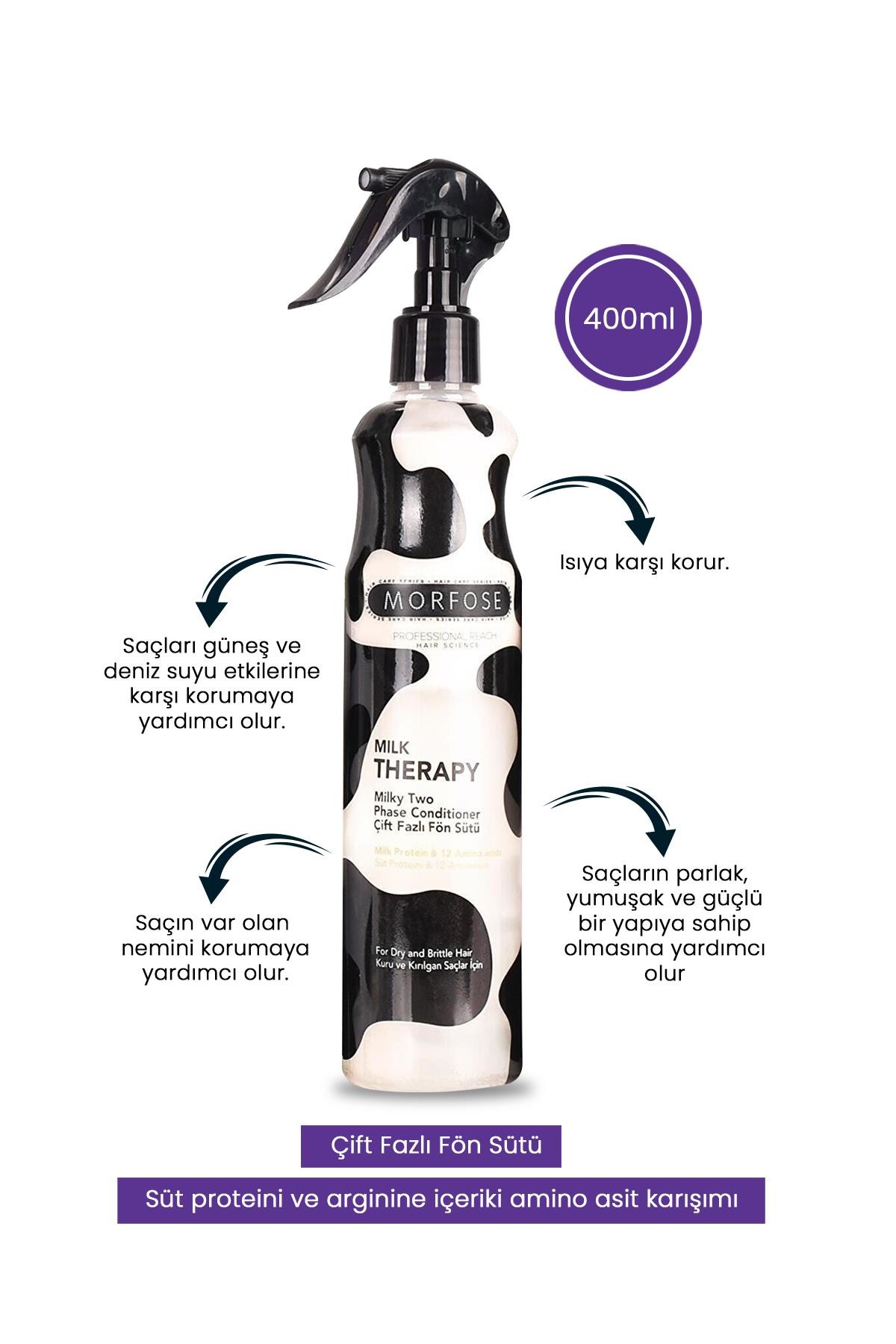 Morfose Milk Therapy Saç Bakım Fön Suyu 400 ml
