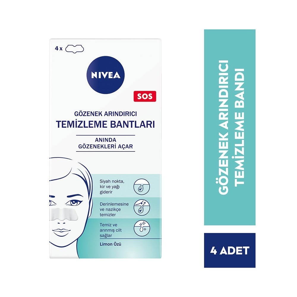 Nivea Visage T Bölgesi Temizlik Bandı 4lü