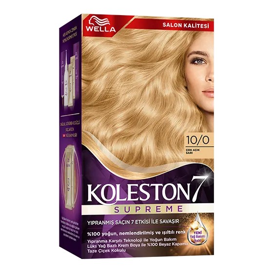 Wella Koleston Supreme Saç Boyası 10/0 Çok Açık Sarı