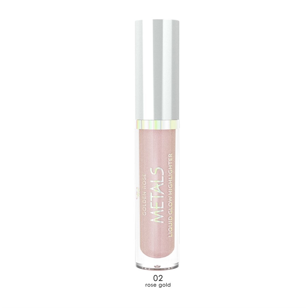 Golden Rose Aydınlatıcı - Metals Metallic Liquid Glow Highlighter No: 02 Rose Gold