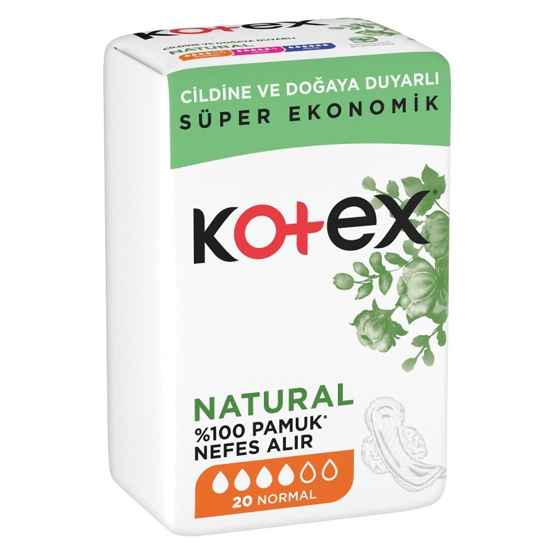 Kotex Natural Ultra Quadro Normal Hijyenik Ped 20'li