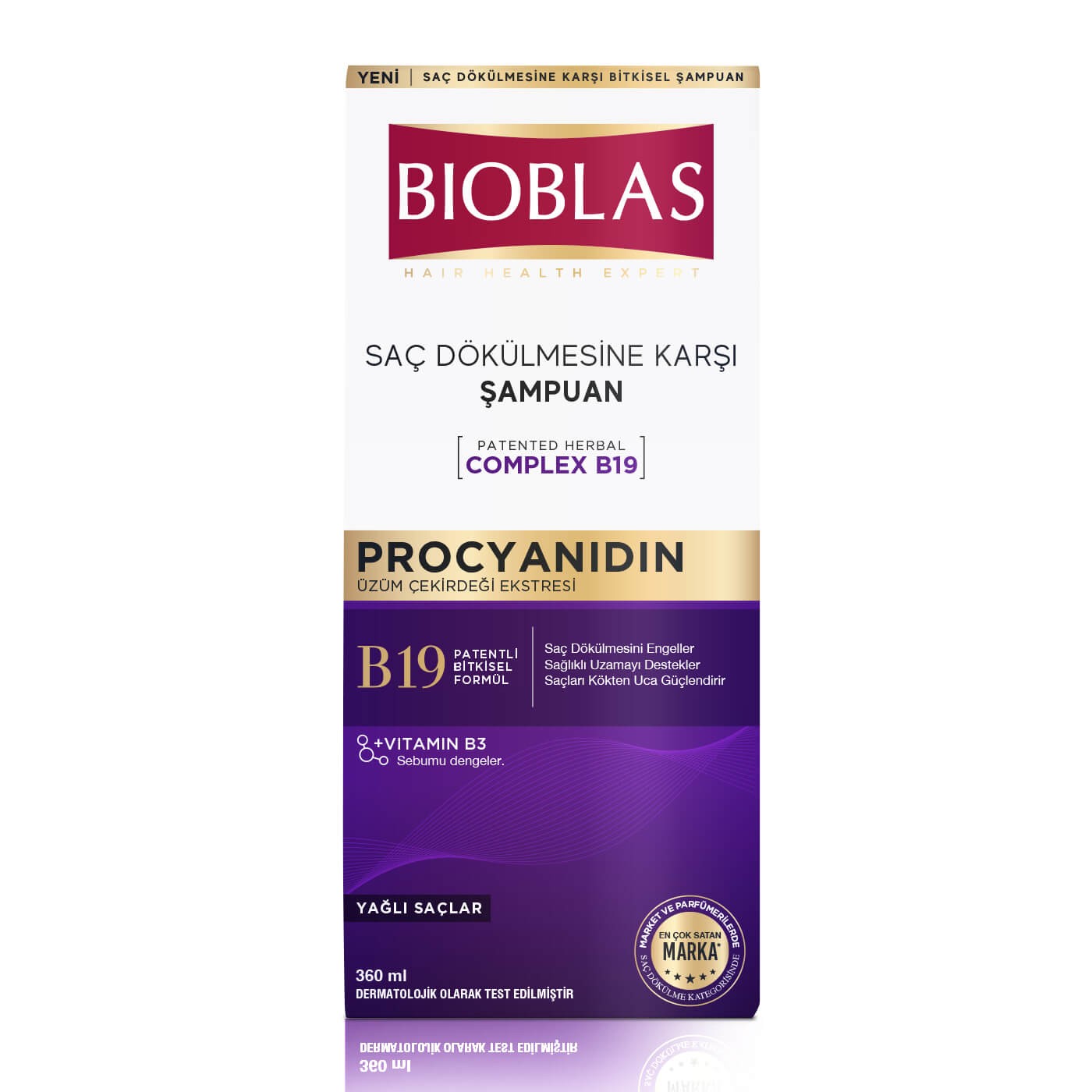 Bioblas Şampuan - Procyanidin Yağlı Saçlar İçin Sebum Dengeleyici 360 ml