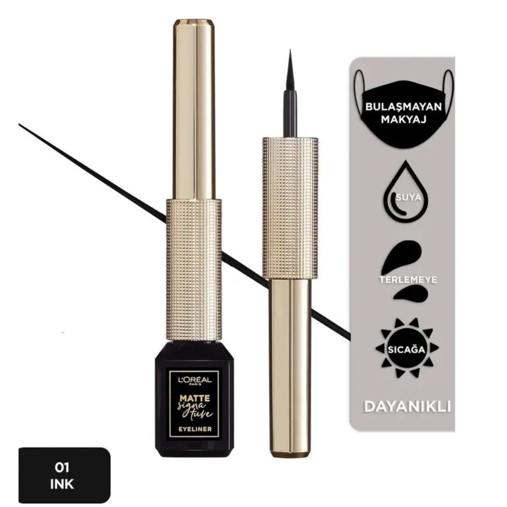 Loreal Paris Signature Matte Eyeliner No:01 Black-Siyah