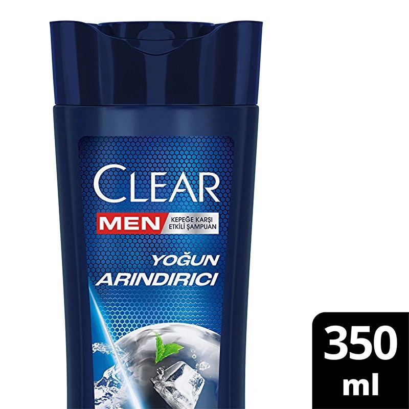 Clear Men Kepeğe Karşı Etkili Şampuan Yoğun Arındırıcı Kömür İle 350 ml