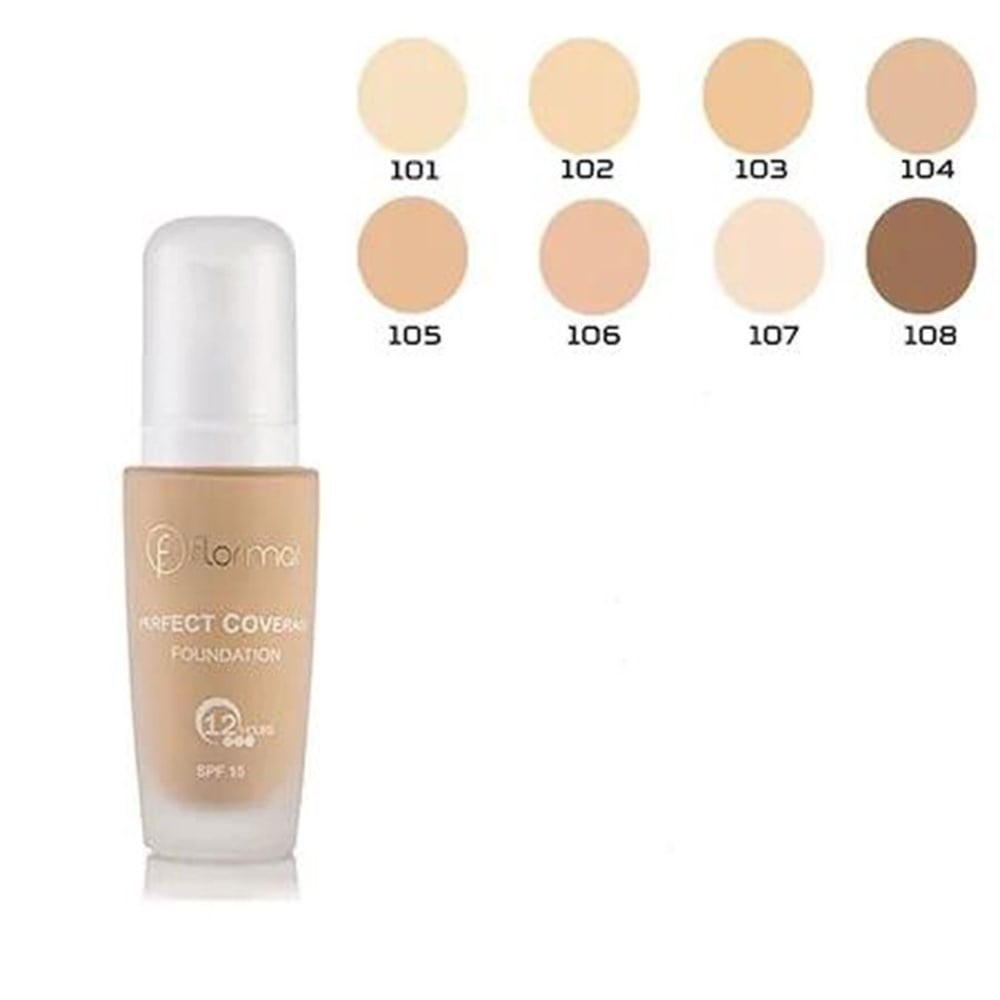 Flormar Fondöten - Perfect Coverage Foundation No:100 Light Ivory