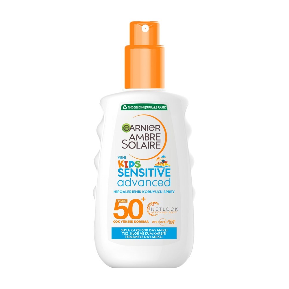 Garnier Ambre Solaire Kids-Çocuk Sensitive Advanced Güneş Koruyucu Sprey +Spf50 200 ml