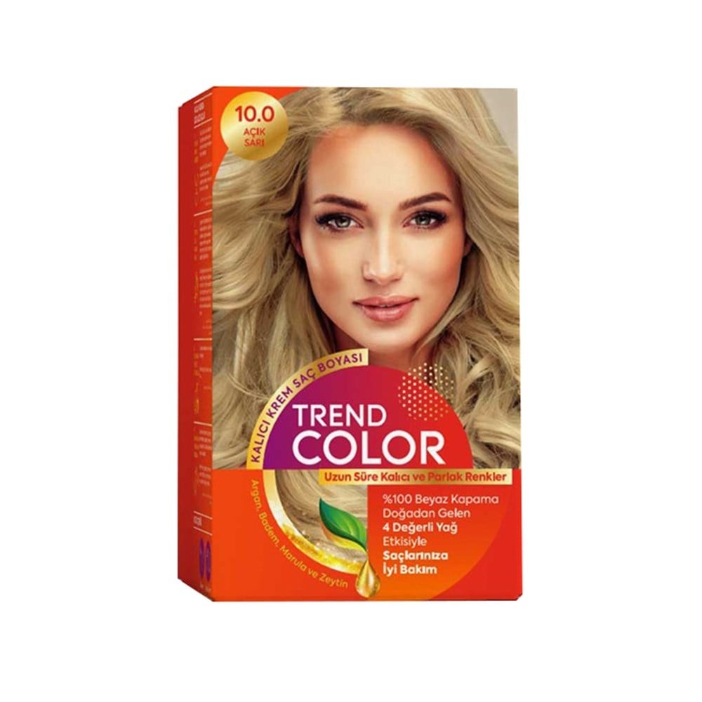 Trend Color Kit Saç Boyası 10.0 Açık Sarı 50 ml