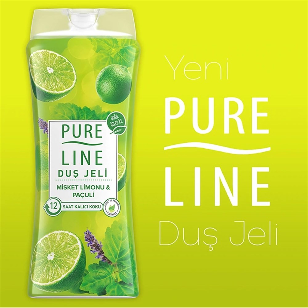 Pure Line Duş Jeli Misket Limon & Paçuli Özlü 400 ml