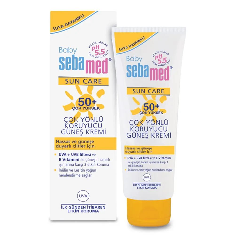 Sebamed Baby Sun Care Suya Dayanıklı SPF 50+ Çok Yönlü Koruyucu Bebek Güneş Kremi 75 ml