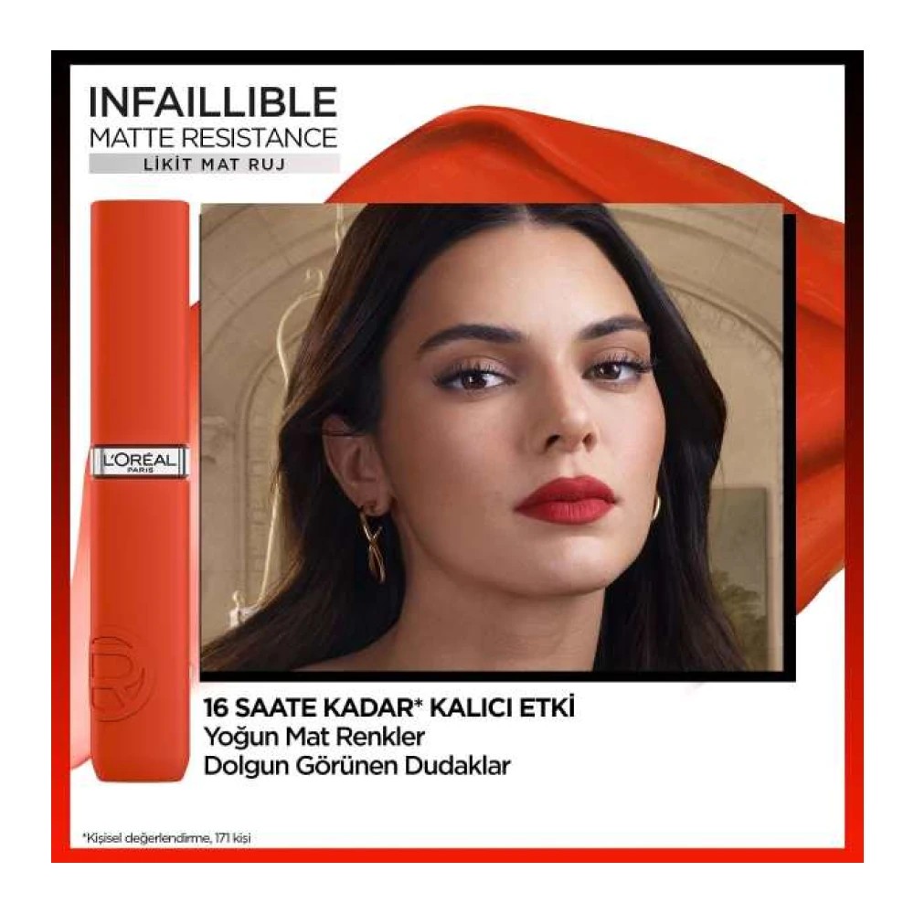 Loreal Paris Infaillible Matte Resistance Likit Mat Ruj 120 Major Crush