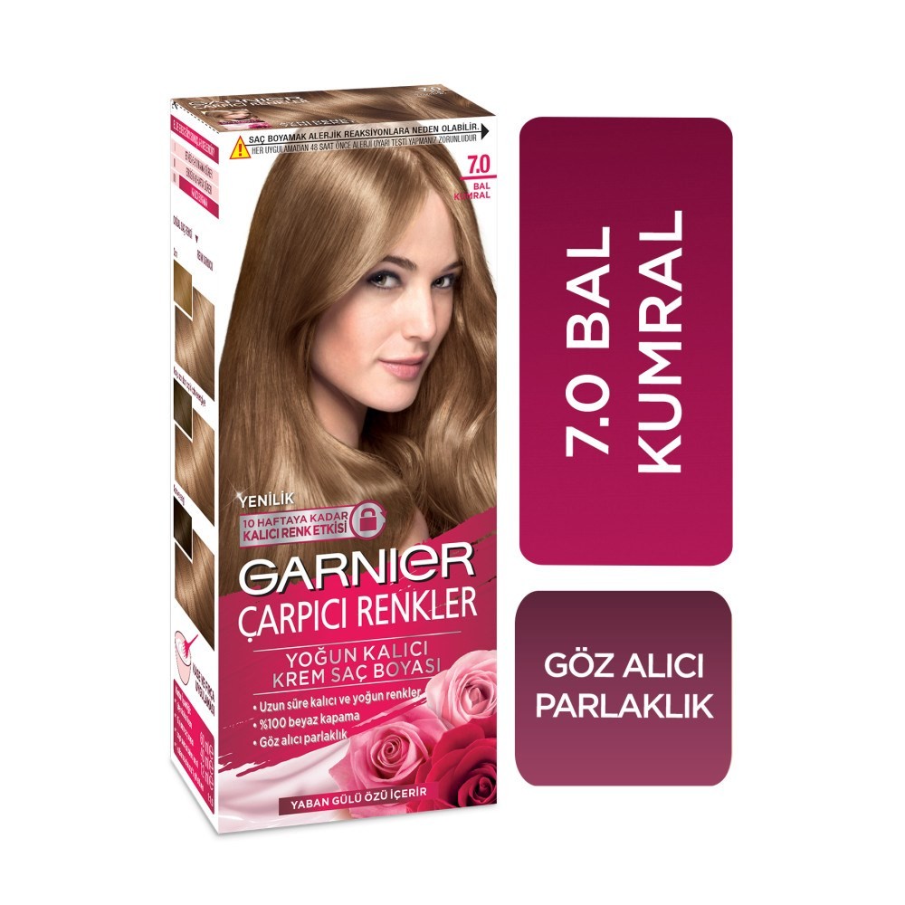 Garnier Çarpıcı Renkler Saç Boyası 7.0 Bal Kumral