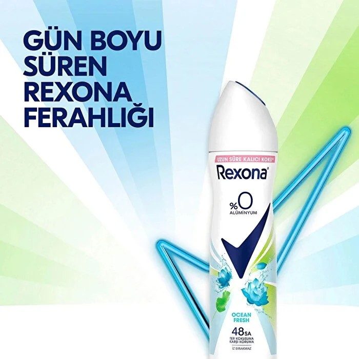Rexona Kadın Sprey Deodorant %0 Alüminyum Ocean Fresh 150ml
