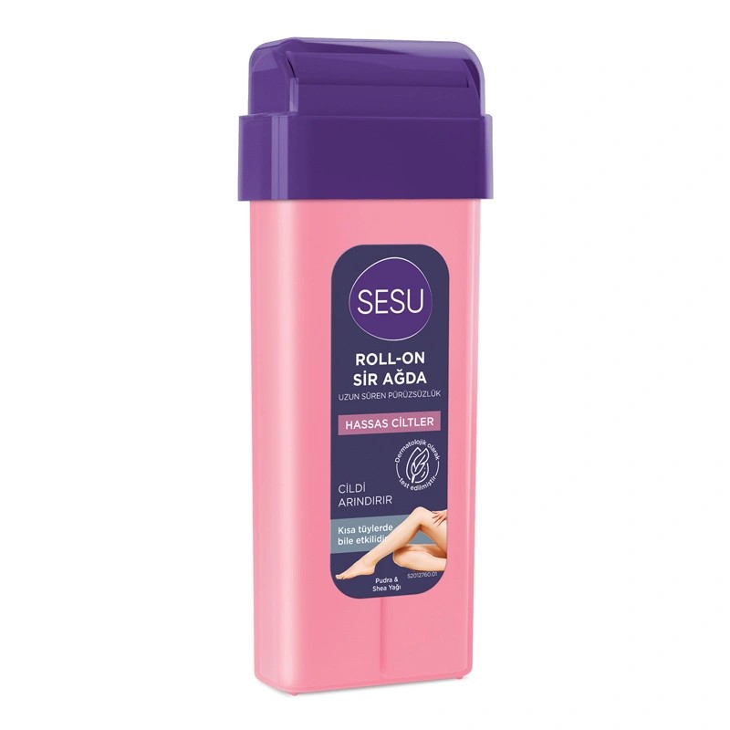 Sesu Roll On Sir Ağda Hassas Ciltler 100 ml Pudra Orkıde