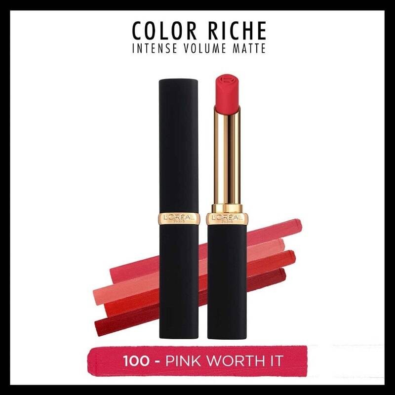 Loreal Paris Color Riche Intense Volume Matte Ruj 100 Pink Worth It
