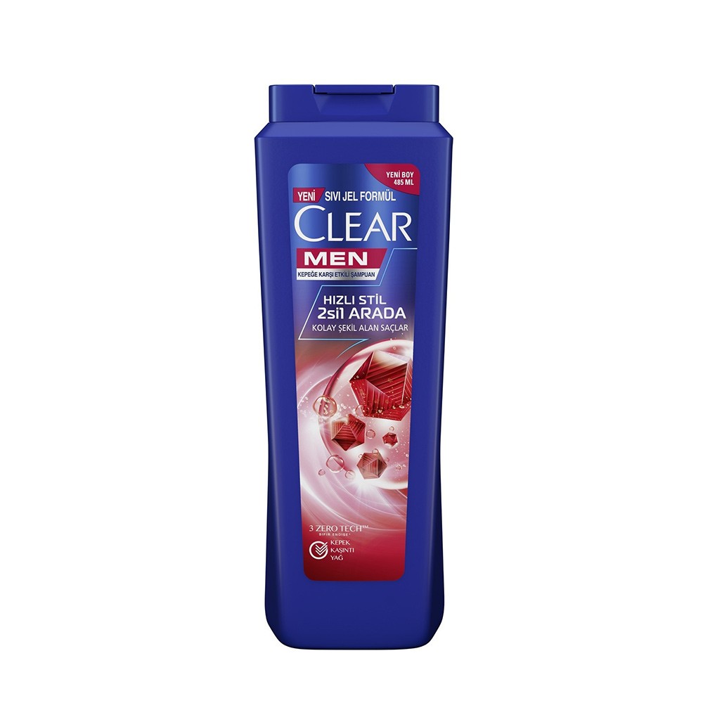 Clear Men Hızlı Stil 2'si 1 Arada Şampuan 350 Ml