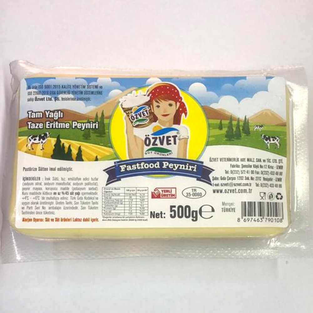 Tam Yağlı Taze Eritme Peyniri 500 Gr
