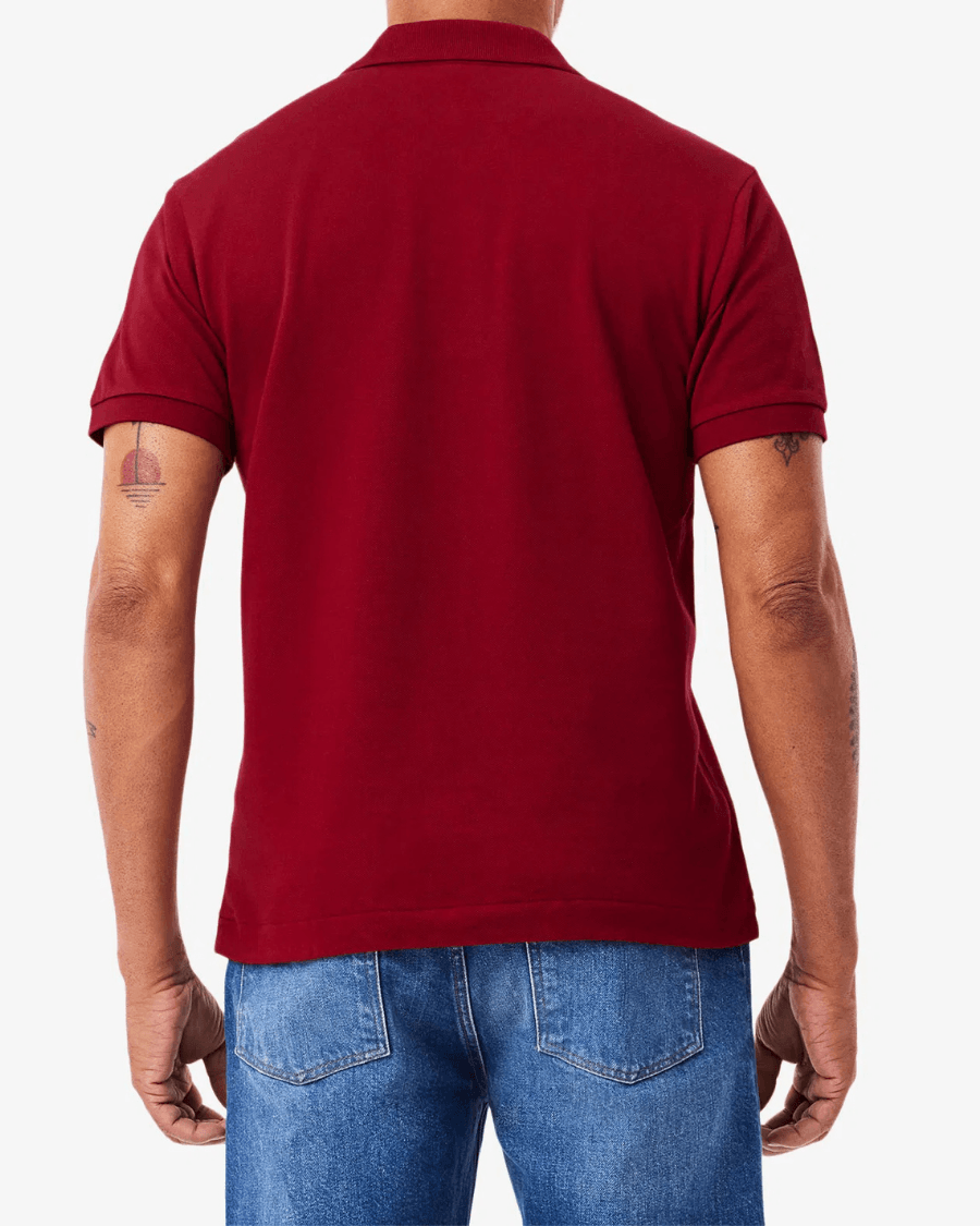 Polo Yaka Erkek Klasik Fit Bordo T-Shirt
