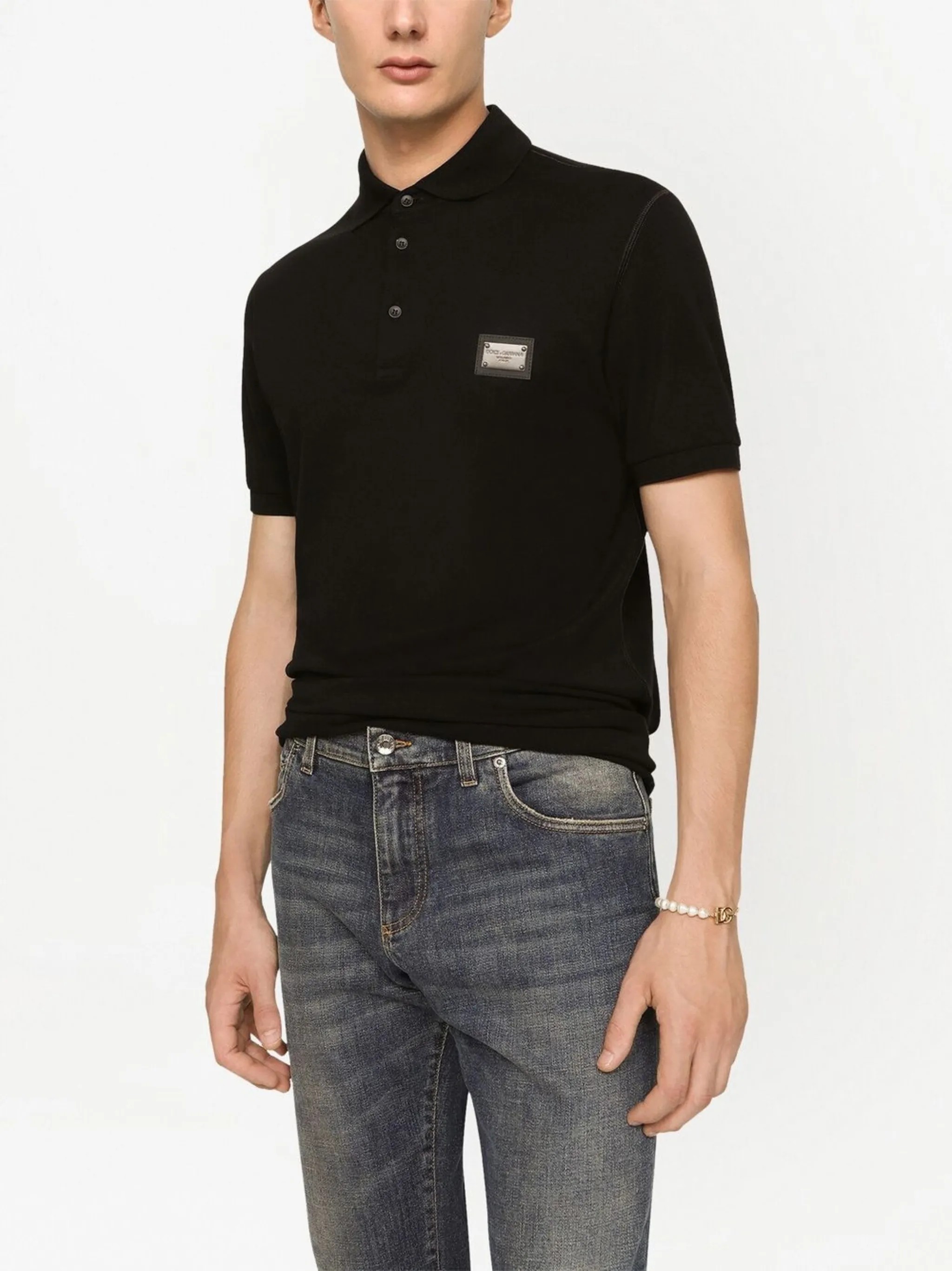 Erkek Polo Yaka T-Shirt Siyah