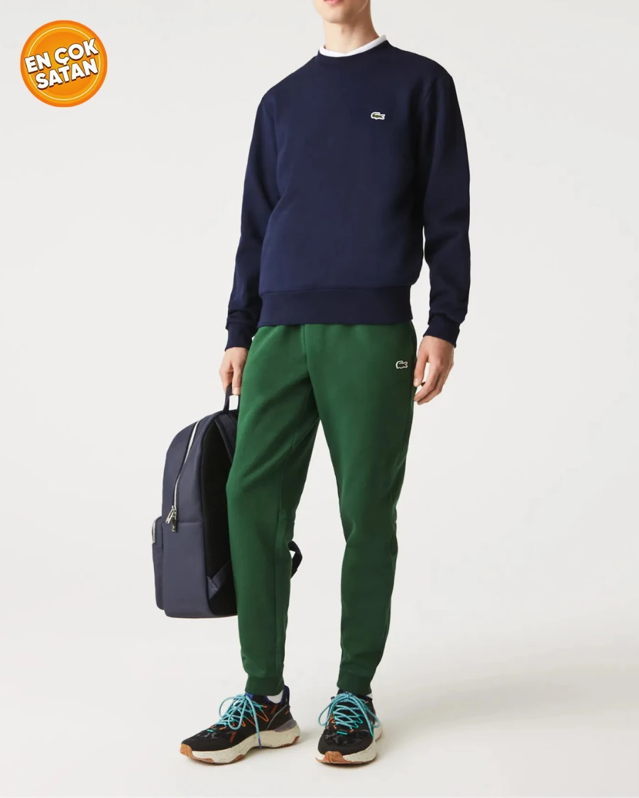 Erkek Classic Fit Bisiklet Yaka Lacivert Sweatshirt