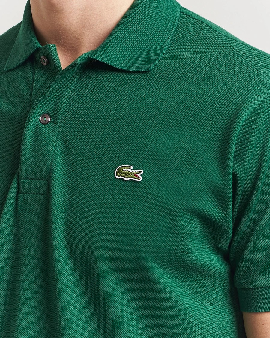 L.12.12 Erkek Klasik Fit Yeşil Polo Yaka T-Shirt