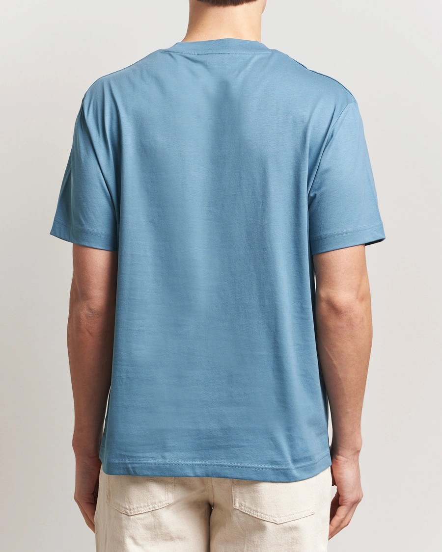 Erkek Standart Fit Basic Mavi T-Shirt