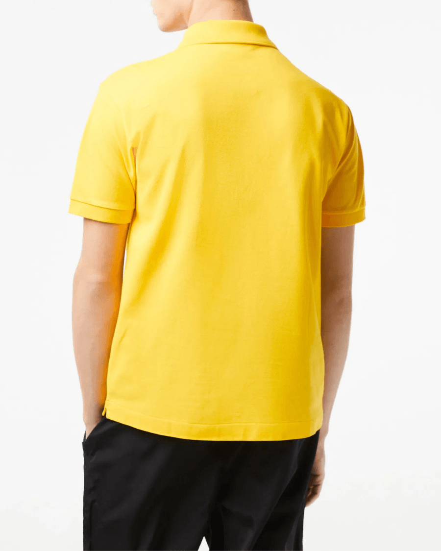 Polo Yaka Erkek Klasik Fit Sarı T-Shirt