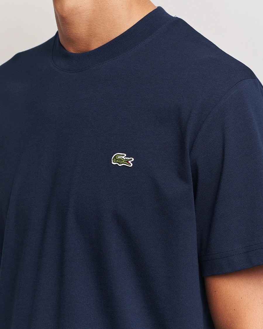 Erkek Standart Fit Basic Bisiklet Yaka Lacivert T-Shirt