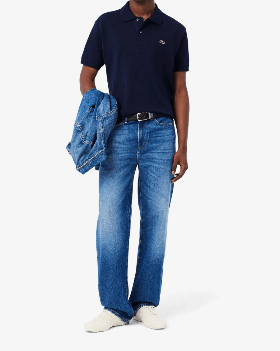 Polo Yaka Erkek Klasik Fit Lacivert T-Shirt