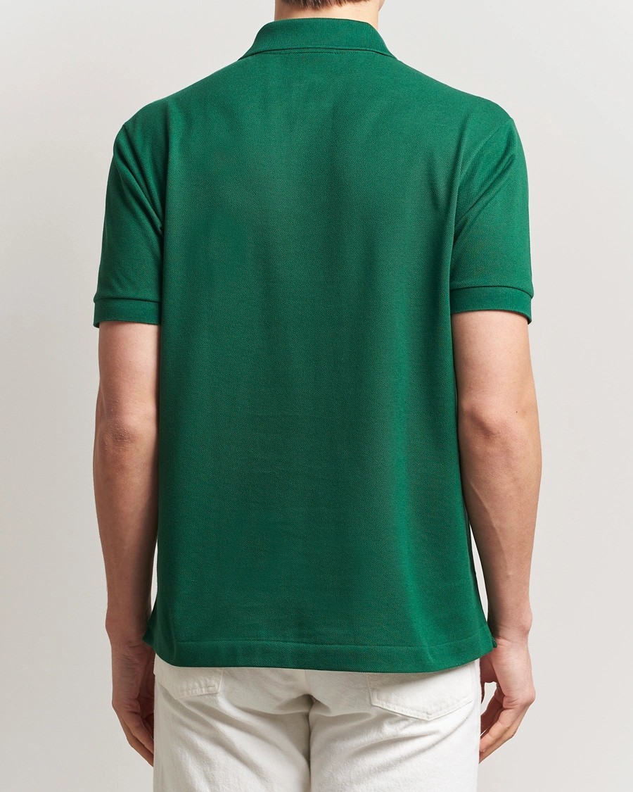 L.12.12 Erkek Klasik Fit Yeşil Polo Yaka T-Shirt
