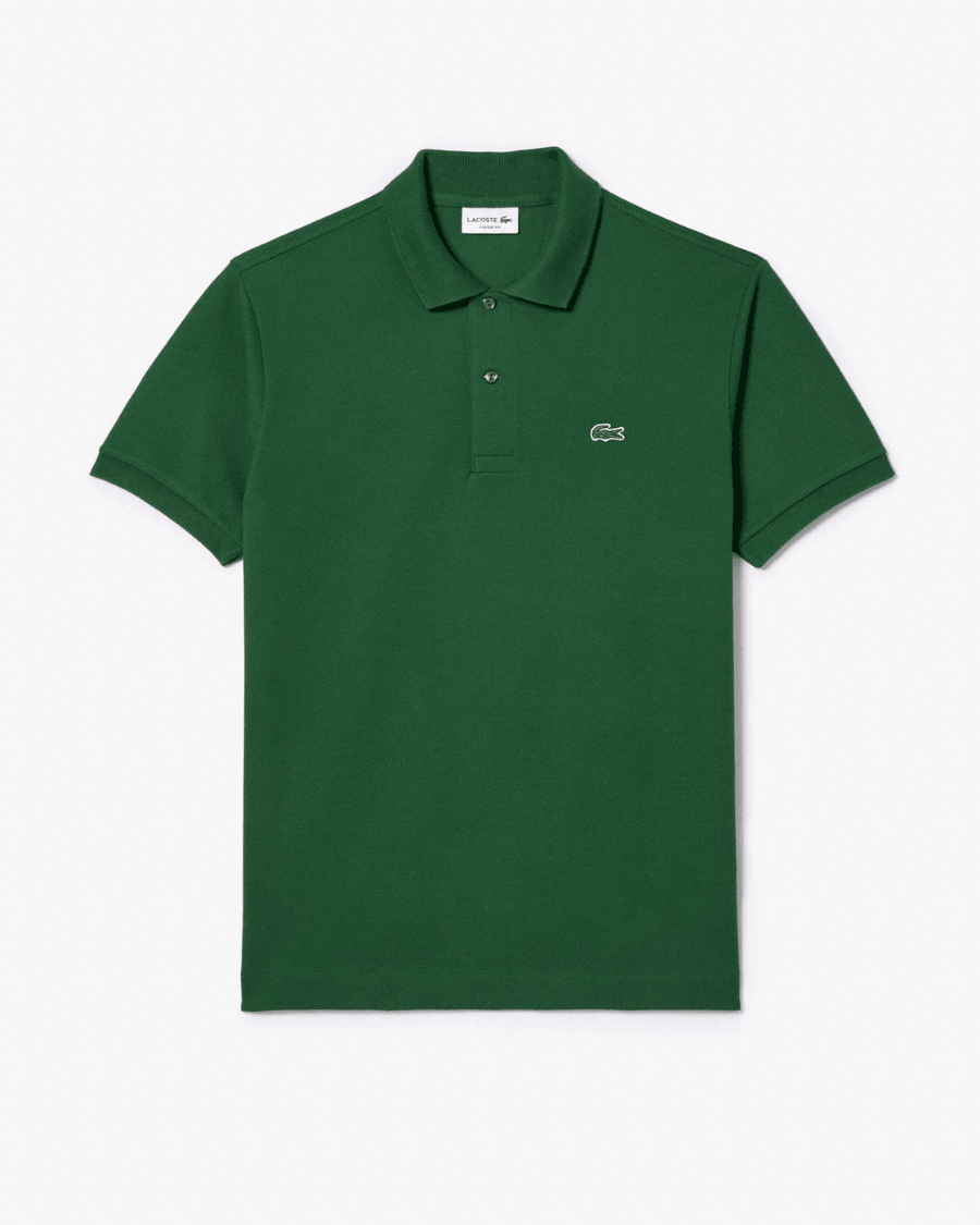 Polo Yaka Erkek Klasik Fit Yeşil T-Shirt