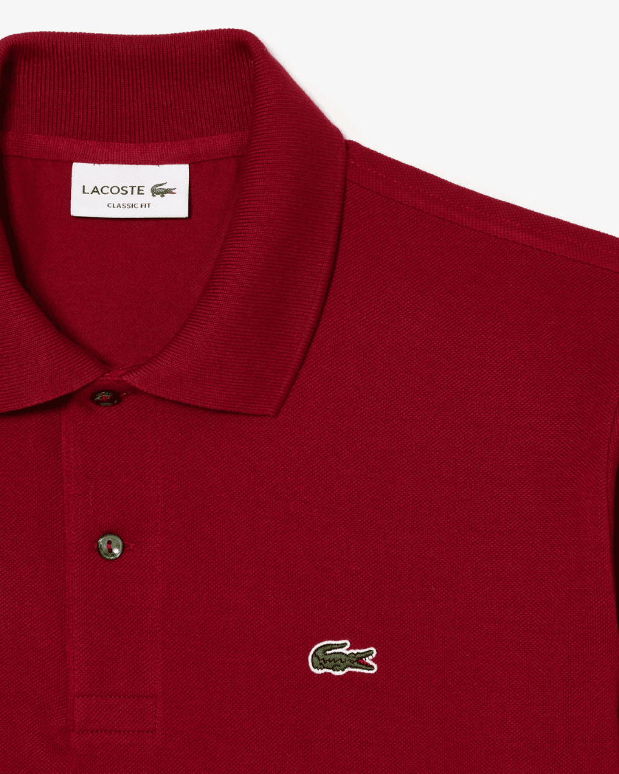 Polo Yaka Erkek Klasik Fit Bordo T-Shirt