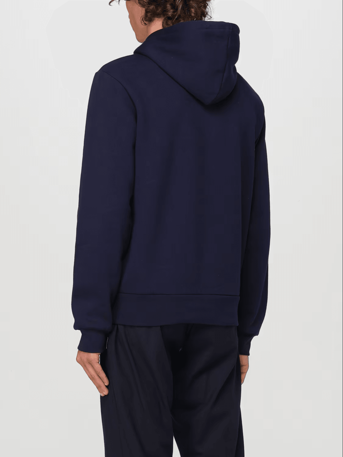 Erkek Classic Fit Kapüşonlu Lacivert Sweatshirt