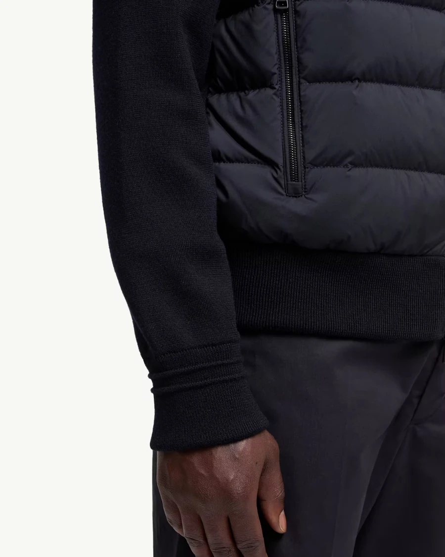 Dolgulu Yün Fermuarlı Hırka