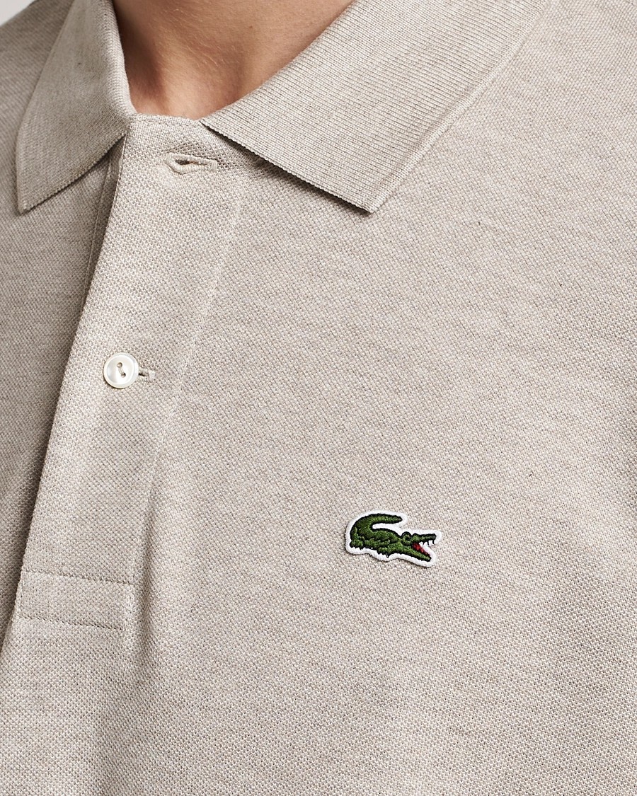 L.12.12 Erkek Klasik Fit Hasır Polo Yaka T-Shirt