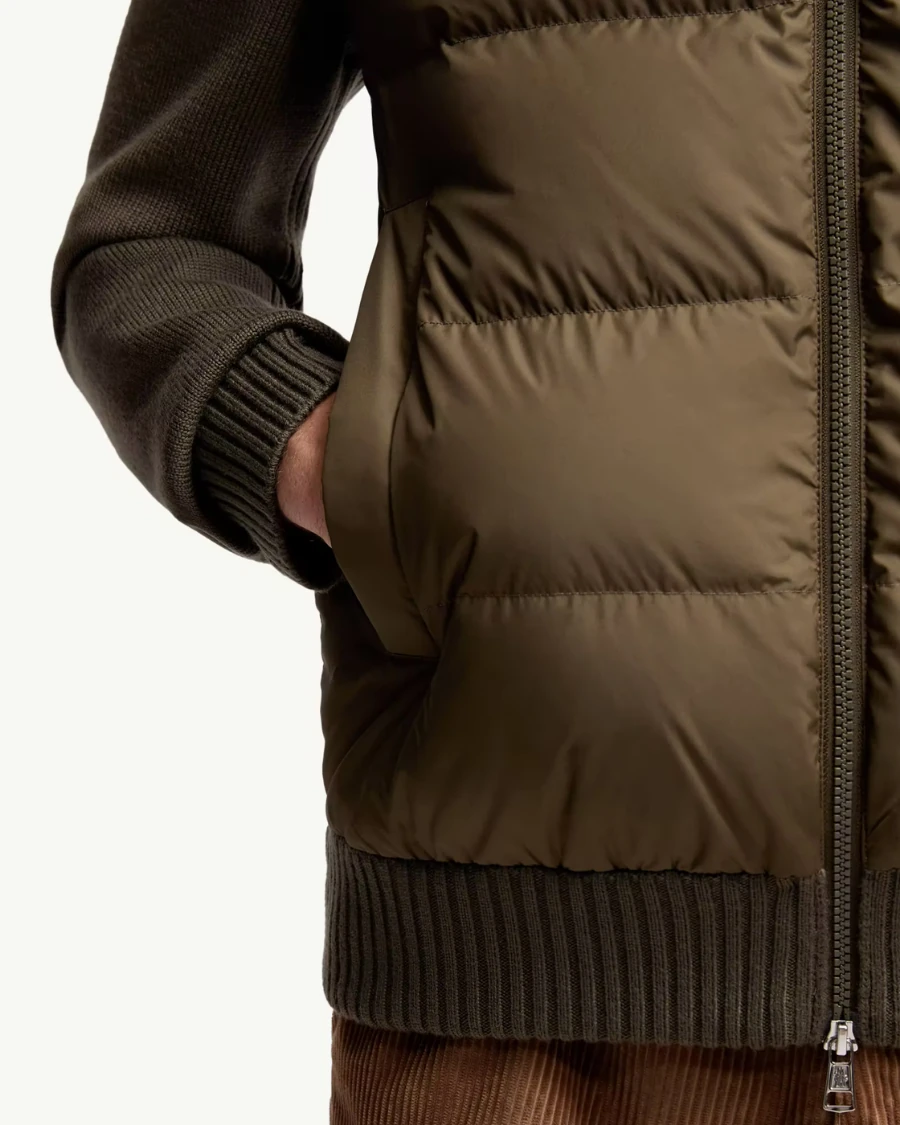 Dolgulu Yün Fermuarlı Hırka