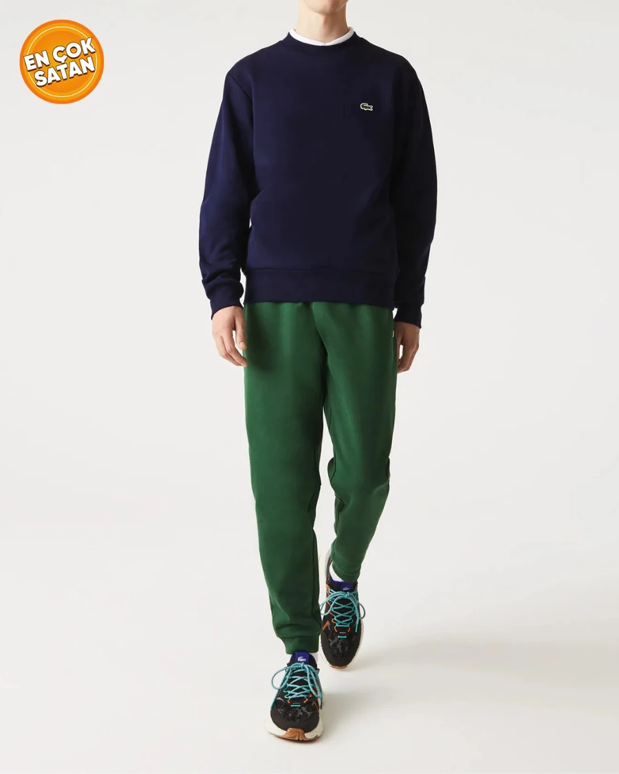 Erkek Classic Fit Bisiklet Yaka Lacivert Sweatshirt