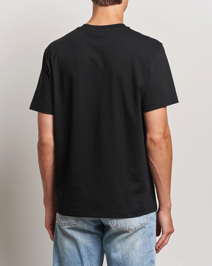 Erkek Standart Fit Basic Bisiklet Yaka Siyah T-Shirt
