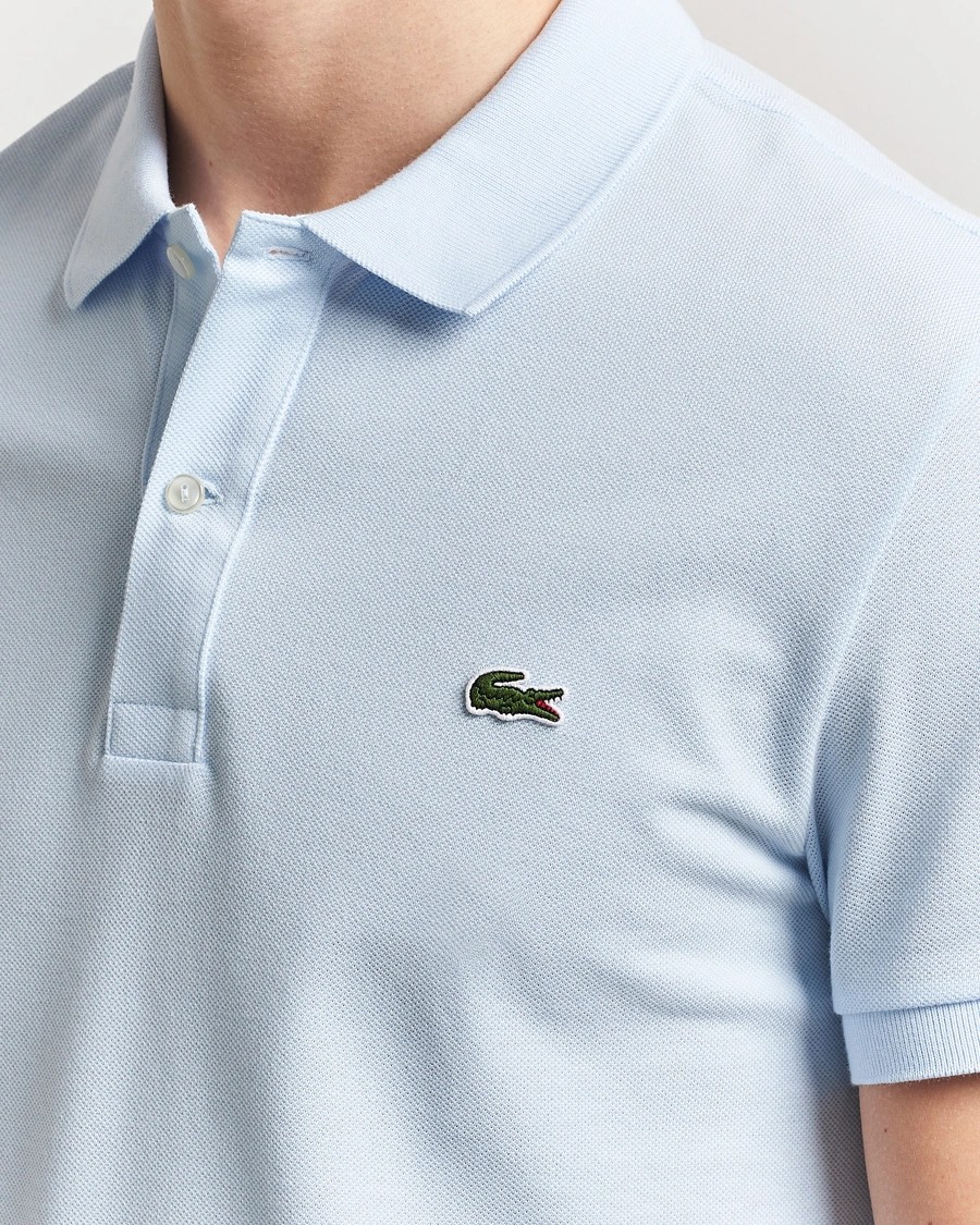 L.12.12 Erkek Slim Fit Mavi Polo Yaka T-Shirt