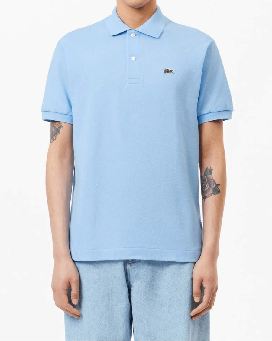 Polo Yaka Erkek Klasik Fit Açık Mavi T-Shirt