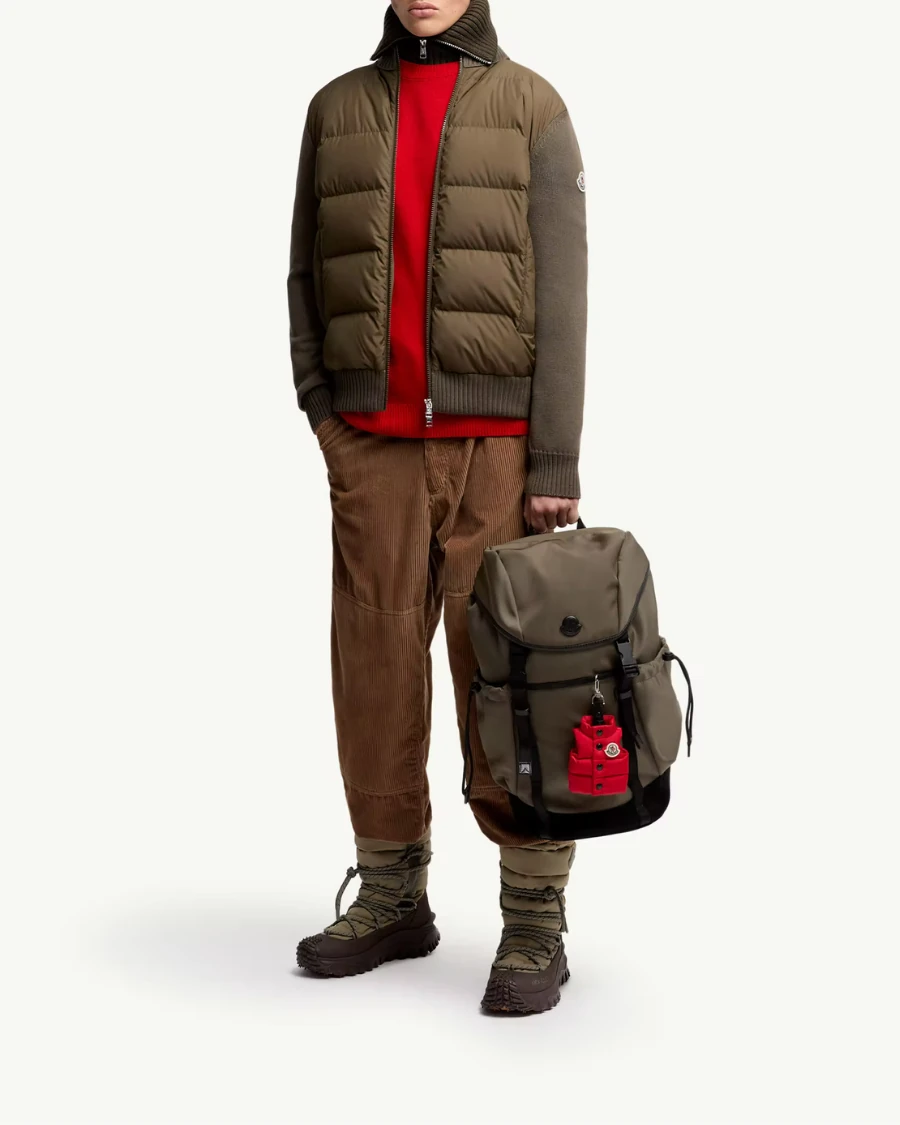 Dolgulu Yün Fermuarlı Hırka