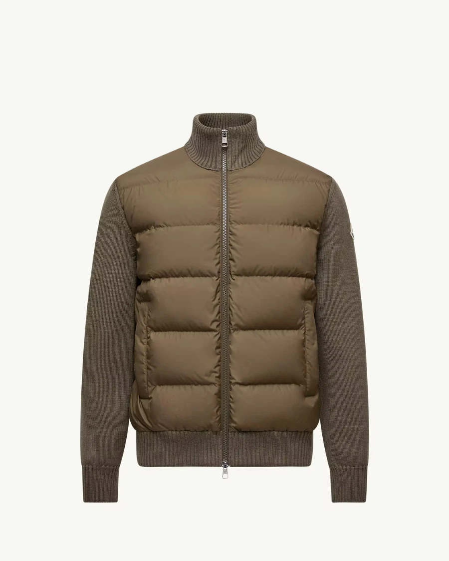 Dolgulu Yün Fermuarlı Hırka