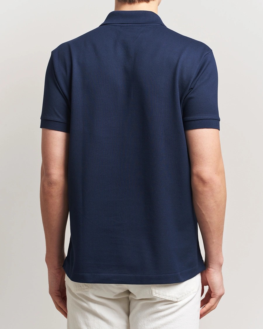 L.12.12 Erkek Klasik Fit Lacivert Polo Yaka T-Shirt