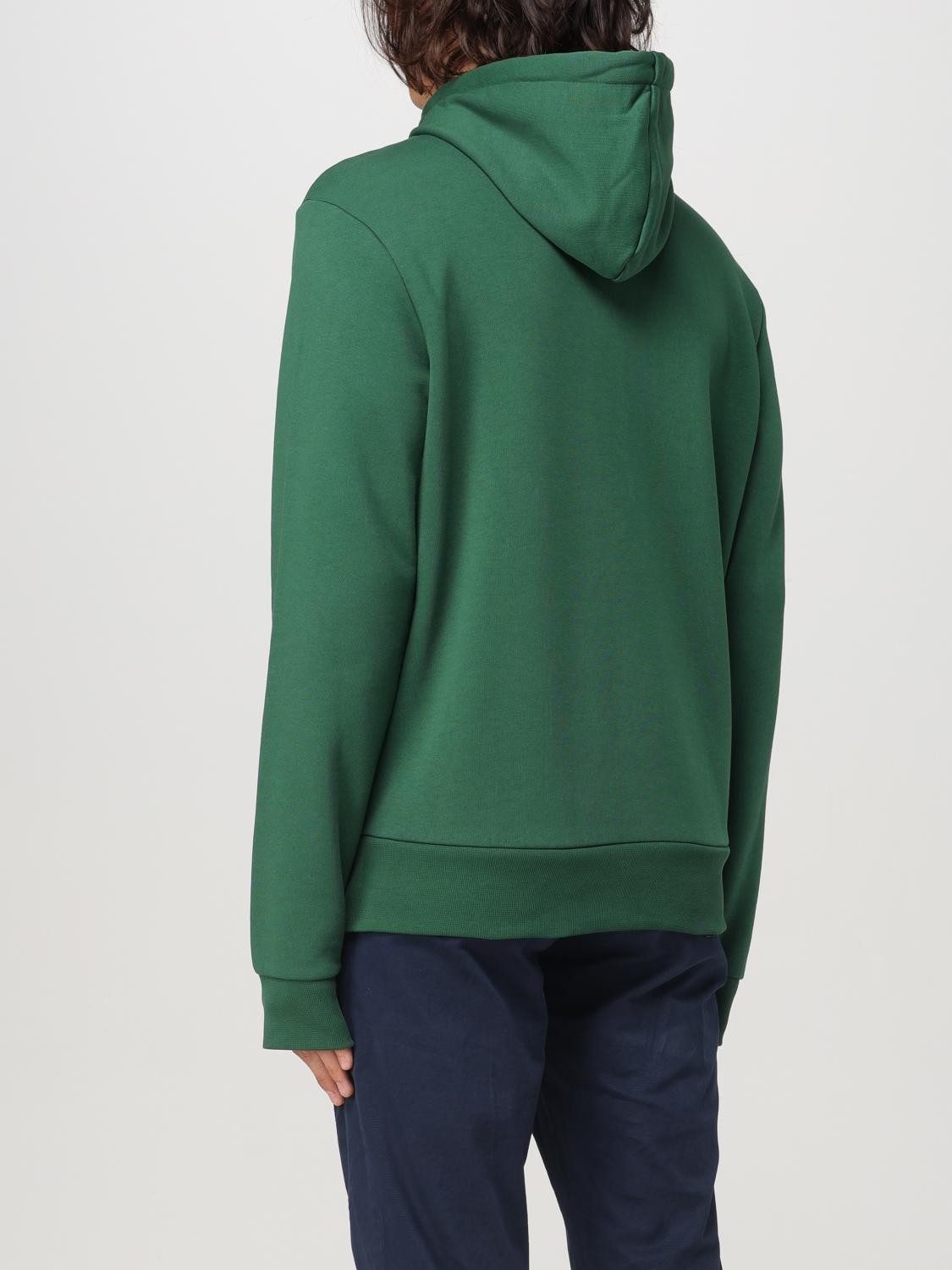 Erkek Classic Fit Kapüşonlu Yeşil Sweatshirt