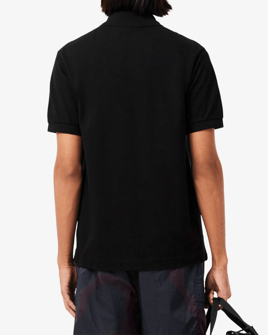 Polo Yaka Erkek Klasik Fit Siyah T-Shirt