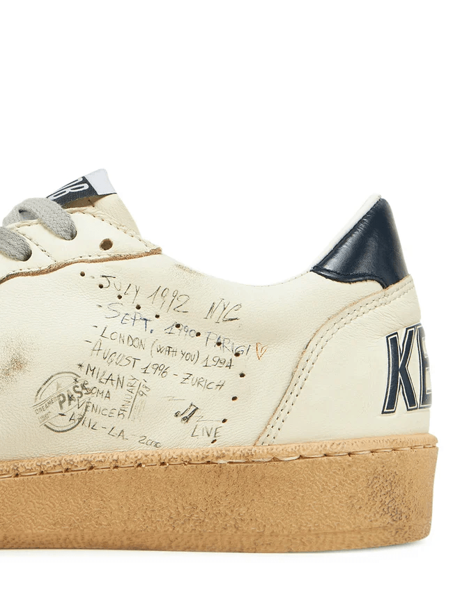 BallStar Siyah Beyaz Erkek Deri Sneaker