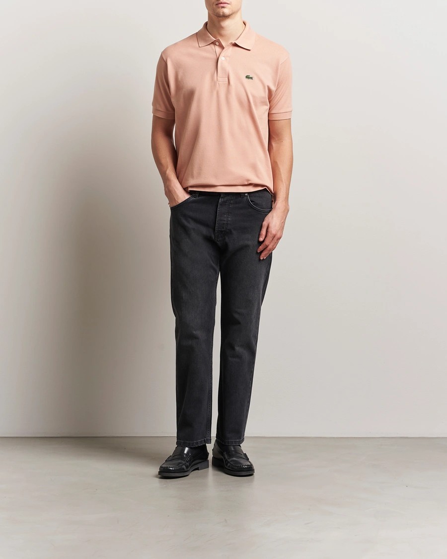 L.12.12 Erkek Klasik Fit Latte Polo Yaka T-Shirt