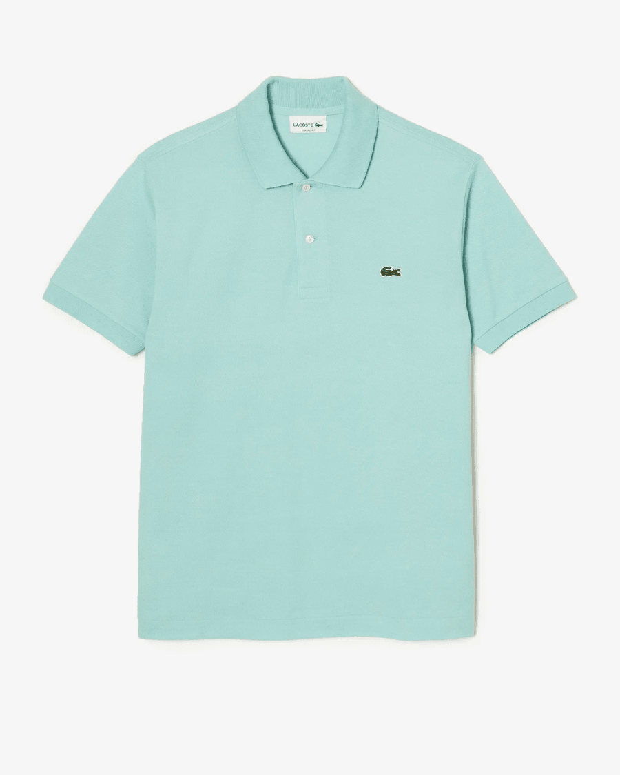 Polo Yaka Erkek Klasik Fit Açık Yeşil T-Shirt