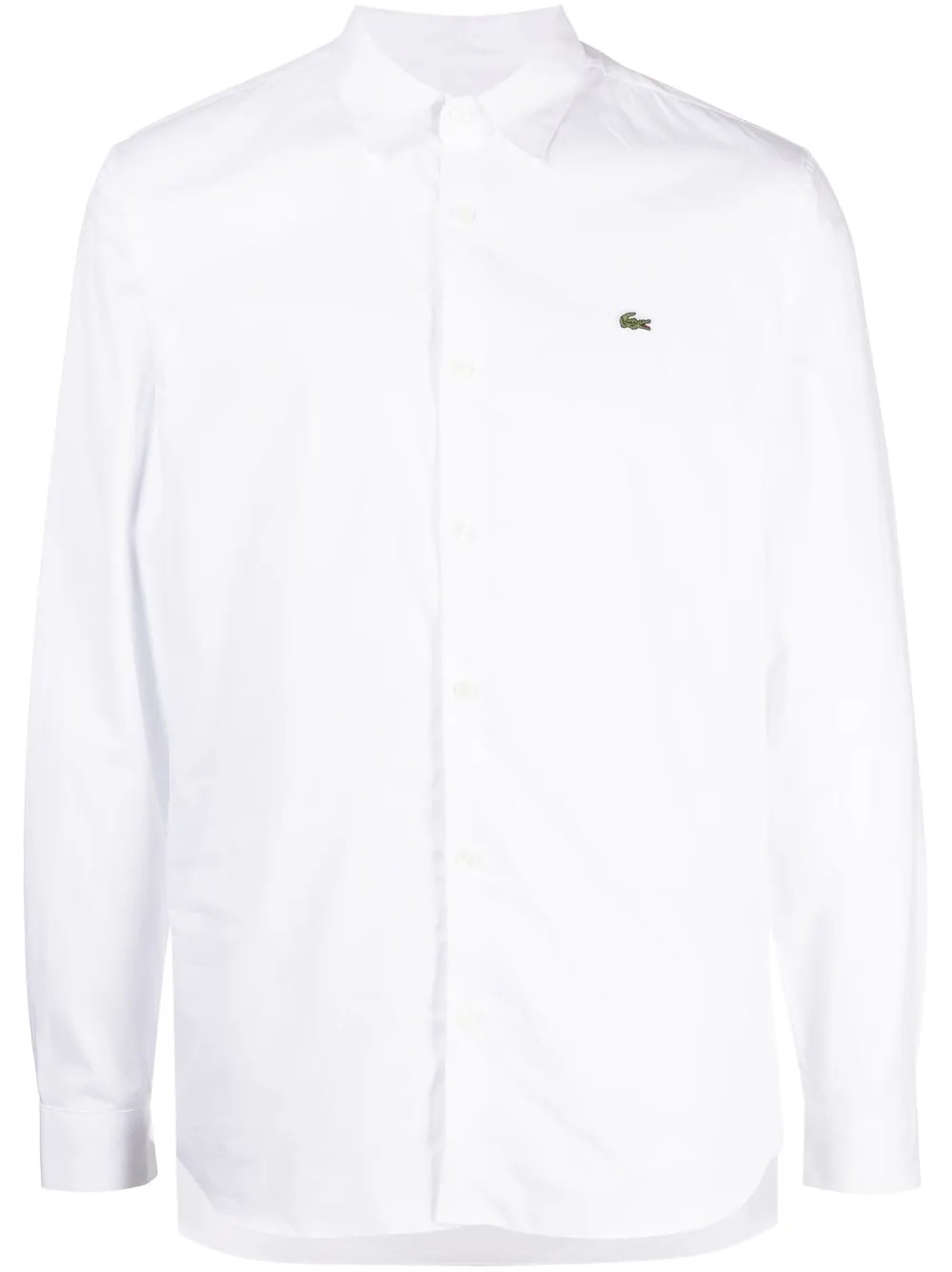 Erkek Logo İşlemeli Poplin Pamuklu Gömlek