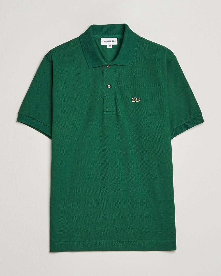 L.12.12 Erkek Klasik Fit Yeşil Polo Yaka T-Shirt