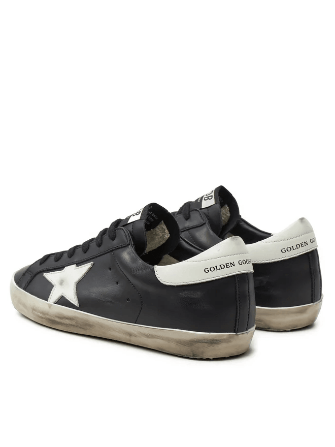 Super Star Siyah Erkek Deri Sneaker